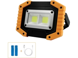 KOFIHETY Luz De Trabalho Led Recarregável Para Construção, Luz De Emergência À Prova Dágua E Portátil Com 3 Modos De Brilho Ajustáveis