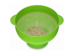 Panela De Silicone Para Pipoca De Micro, Ondas, Tigela Dobrável De Silicone Para Pipoca Com Alça E Tampa