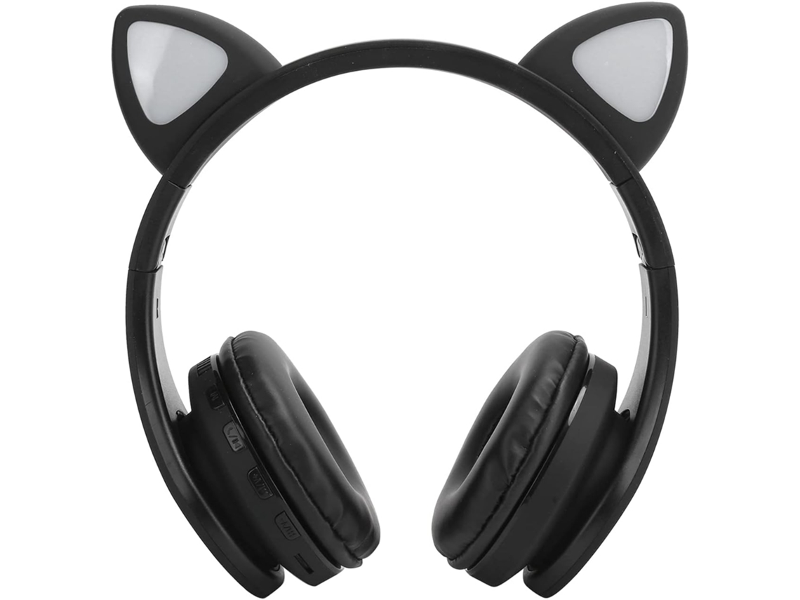 Fones De Ouvido Bluetooth 5 0com Orelhas Gato Senecesli, Fones De Ouvido Sem Fio Com Microfone E Rádio Fm, Som Estéreo