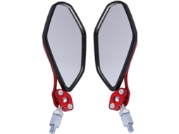 Par De Espelhos Retrovisores Ajustáveis Para Motocicleta, Com Refletores Vermelhos Para Evitar Pon Gokoco
