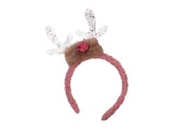 Tiara de Natal com Chifres de Rena Adereço para Festas de Natal NEVEANCE