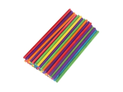Omni 100 Palitos de Madeira Coloridos para Crianças para Modelos e Esculturas 20 X 0.5 Cm (cores Variadas)