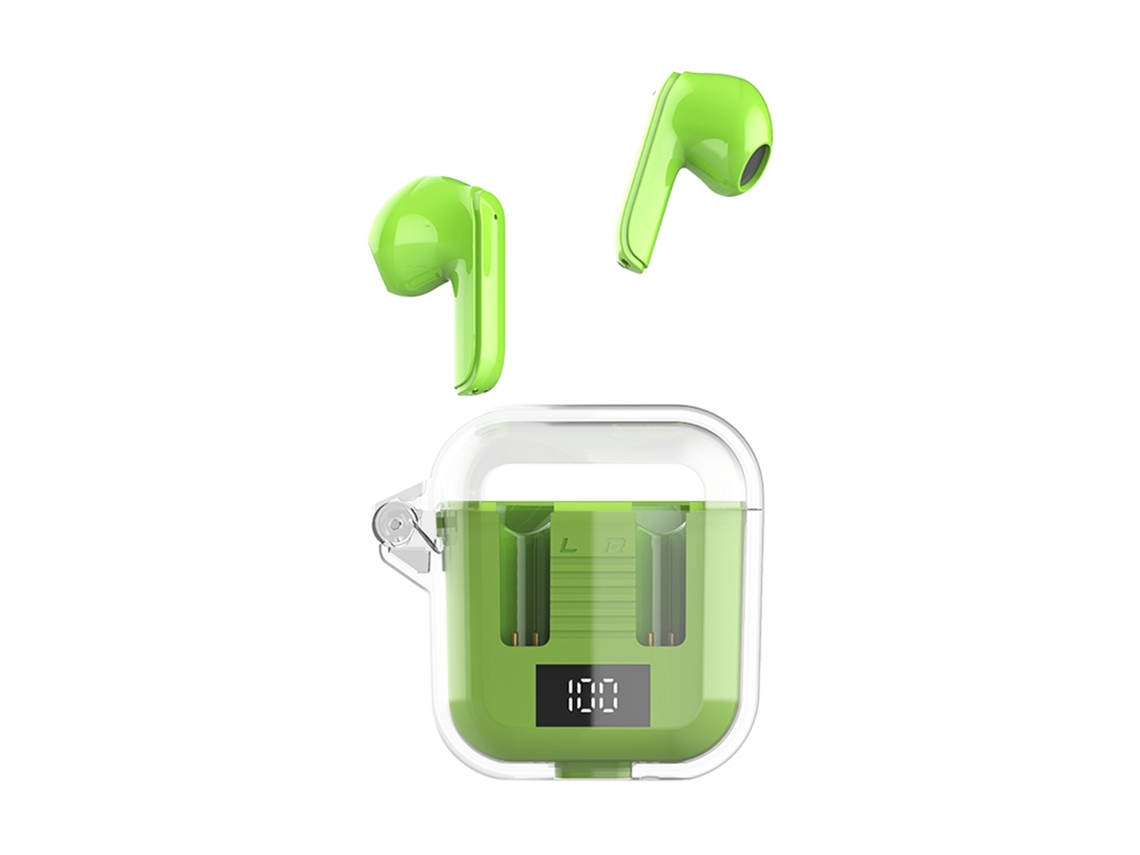 Fones de Ouvido Bluetooth LAXISCREED Tm90 Verde Claro