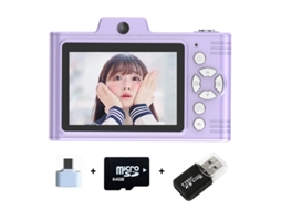 Câmara Digital Zoom De 8x, Tela Ips De 2,8 Polegadas, Transmissão Otg (cartão Roxo De 64 Gb) Cuich