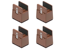 Lurelia Elevador Para Móveis, Ajustável, Reforçado, Em Plástico, Para Cama, Sofá E Mesa, 10 Cm, Preto/castanho, Ajuste Prático