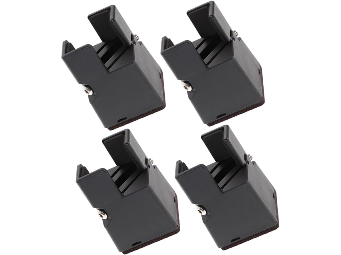Quatro Pés de 5 Cm 2 Polegadas para Móveis, Feitos Abs Alta Resistência com Presilha CHABERLU