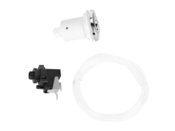 Interruptor de Botão Pneumático 250v para Spa Piscina Banheira com Tubo 1m Aço Inoxidável S/MARCA