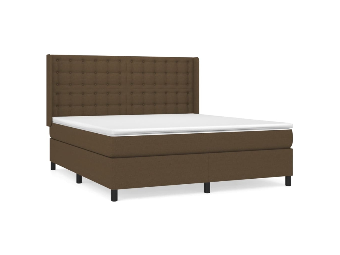 Box Spring Bed, Box Spring Beds Vidaxl Marrom Tecido (180 X 200 Cm)