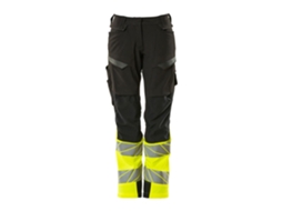 Calças Grandes Com Bolsos Para Joelheiras Accelerate Safe 19178 Preto 38 / 32 MASCOT