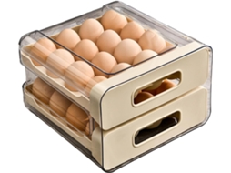 Porte-œufs Pour Réfrigérateur Grande Boîte Empilable Avec Couvercle - Porte-œufs Et Plateau À Ravioles Pour