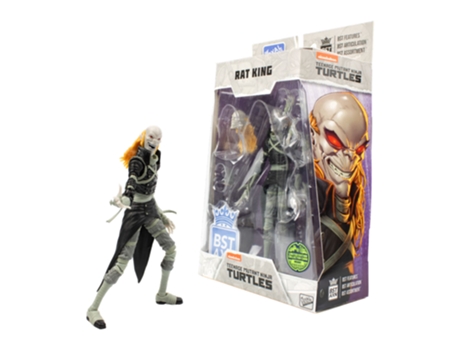Figura The Loyal Subjects Tmnt Comics Rat King 5 Bst Axn Figura de Ação Wave 2 TARTARUGAS NINJA