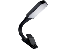 Luminária De Leitura Led Housoutil Touch Com Clipe, Luz Ajustável, Carregamento Usb, Plástico Preto, Luz Brilhante Para
