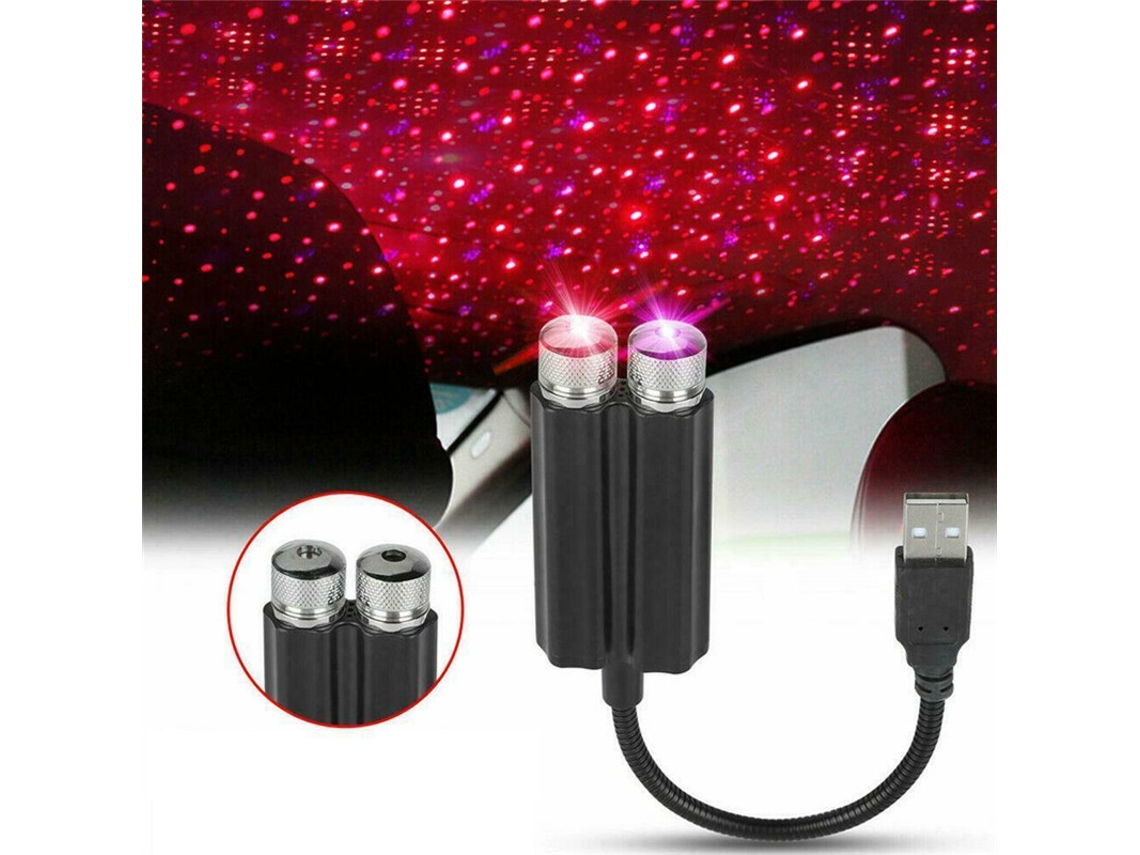 Projetor De Luzes Led Usb Para Teto Carro Com Efeito Estrelado, Ideal Decoração Noturna E Criar Um Ambiente Galáxia. Aquaforge