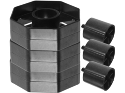 Conjunto Nuobesty com 10 núcleos e rodas de substituição para mesa dispensadora de adesivo Fita em plástico, operação suave e
