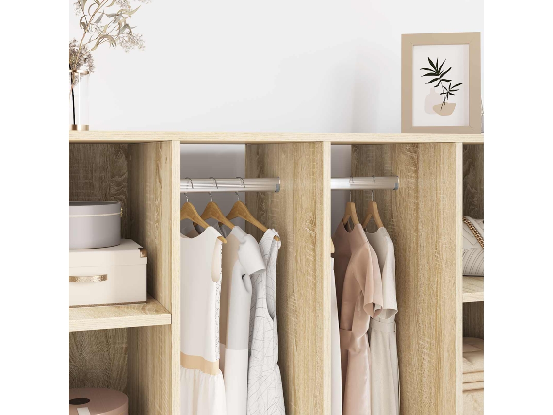 Vidaxl Viga De Closet 12 Unid. Prateado 264 X 15 X 29 Mm