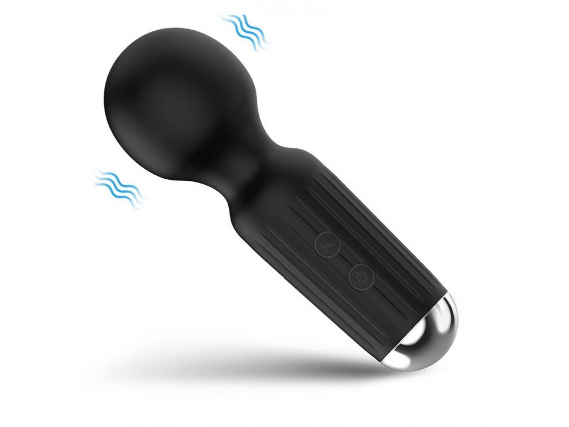 Mini Vibrador De Massagem De 20 Frequncias Para Mulheres (preto)
