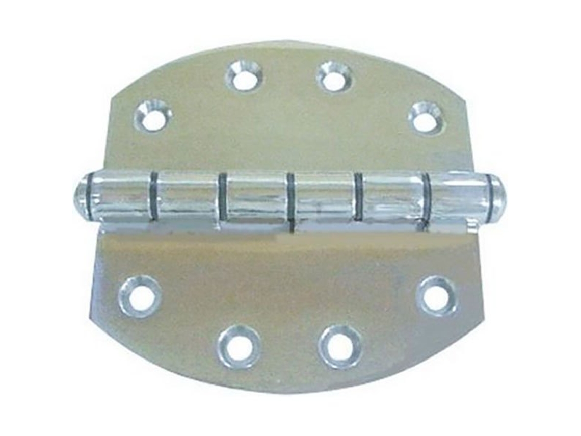 Dobradiça Inox Oval Prateado 102 X 102 Mmgoldenship