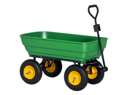 Carrinho de Jardim BTFORUS 125 l, aço e PP, com caçamba basculante, 118x58x102 cm