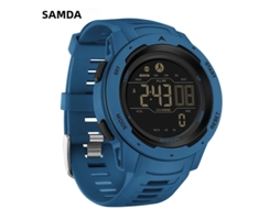 Relógio Esportivo Digital Masculino MDUG (azul) à prova d'água, com visor Led e multifuncional