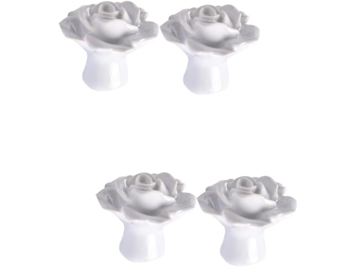 Gadpiparty Conjunto De 4-puxadores Cerâmica Para Portas E Gavetas Armários Cozinha