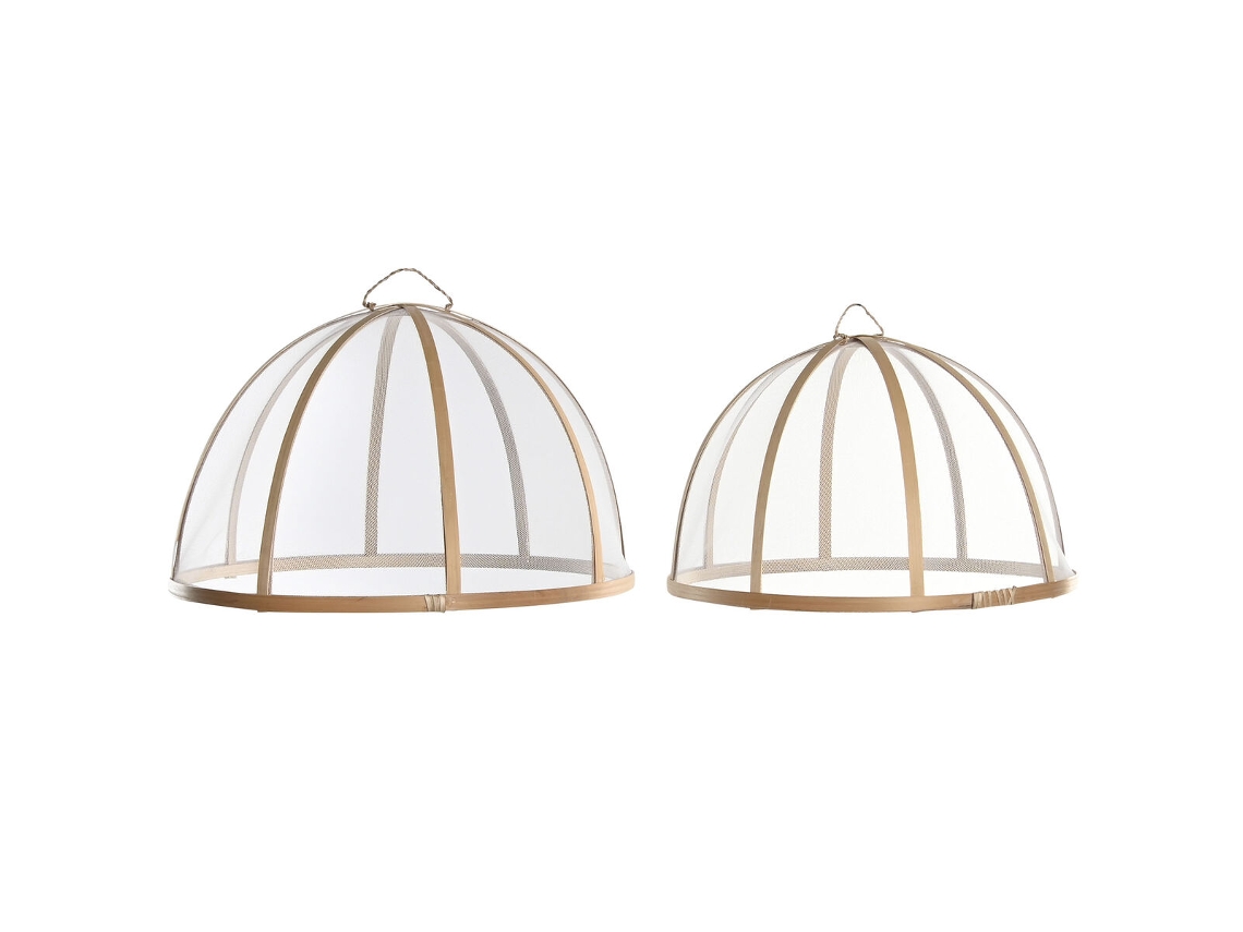 Tampa para Pratos HOME ESPRIT Bambu 35 X 35 X 22 Cm