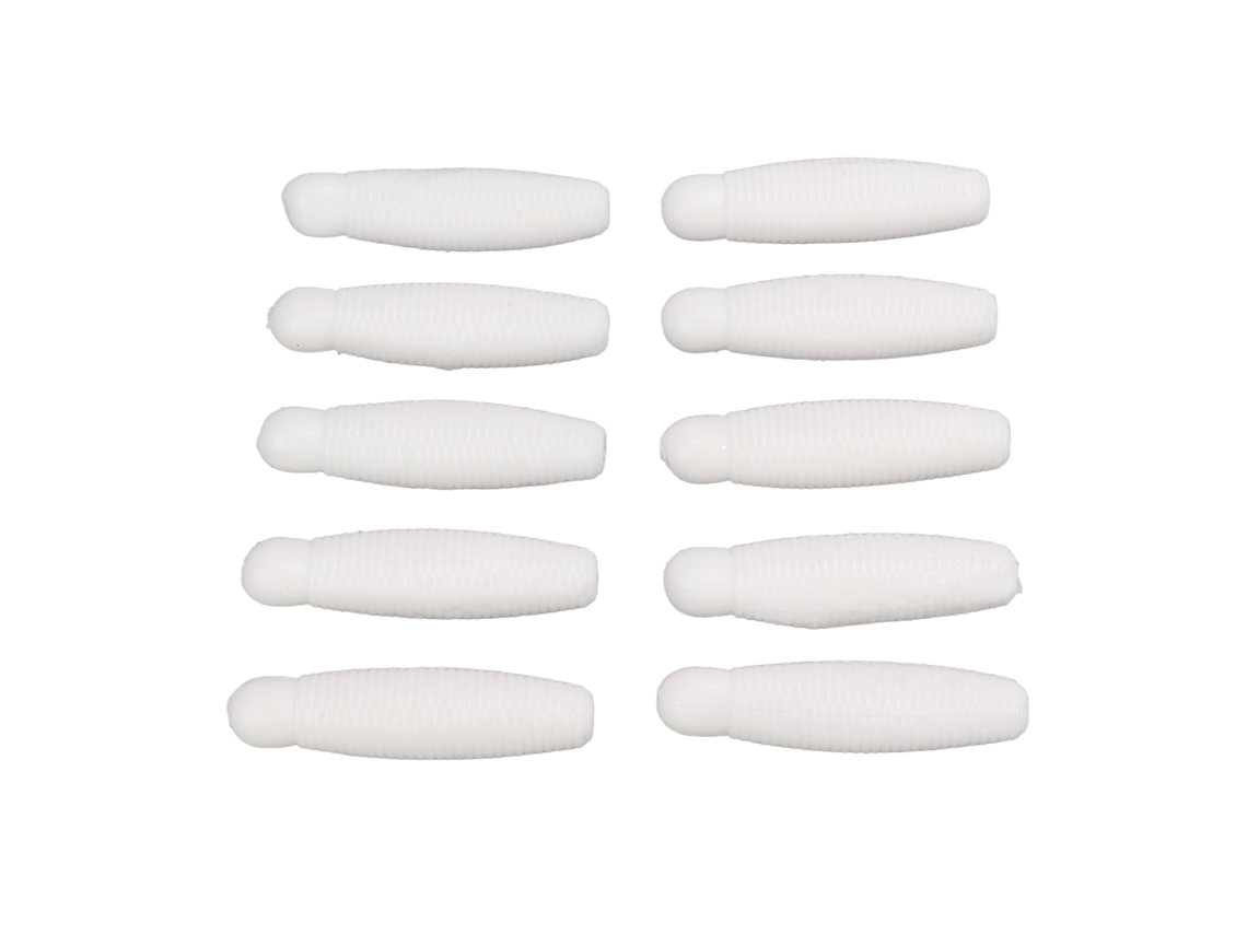 Isca Suave de Pesca Artificial Abeja Pupa Papa, 6cm, 8g, Branco