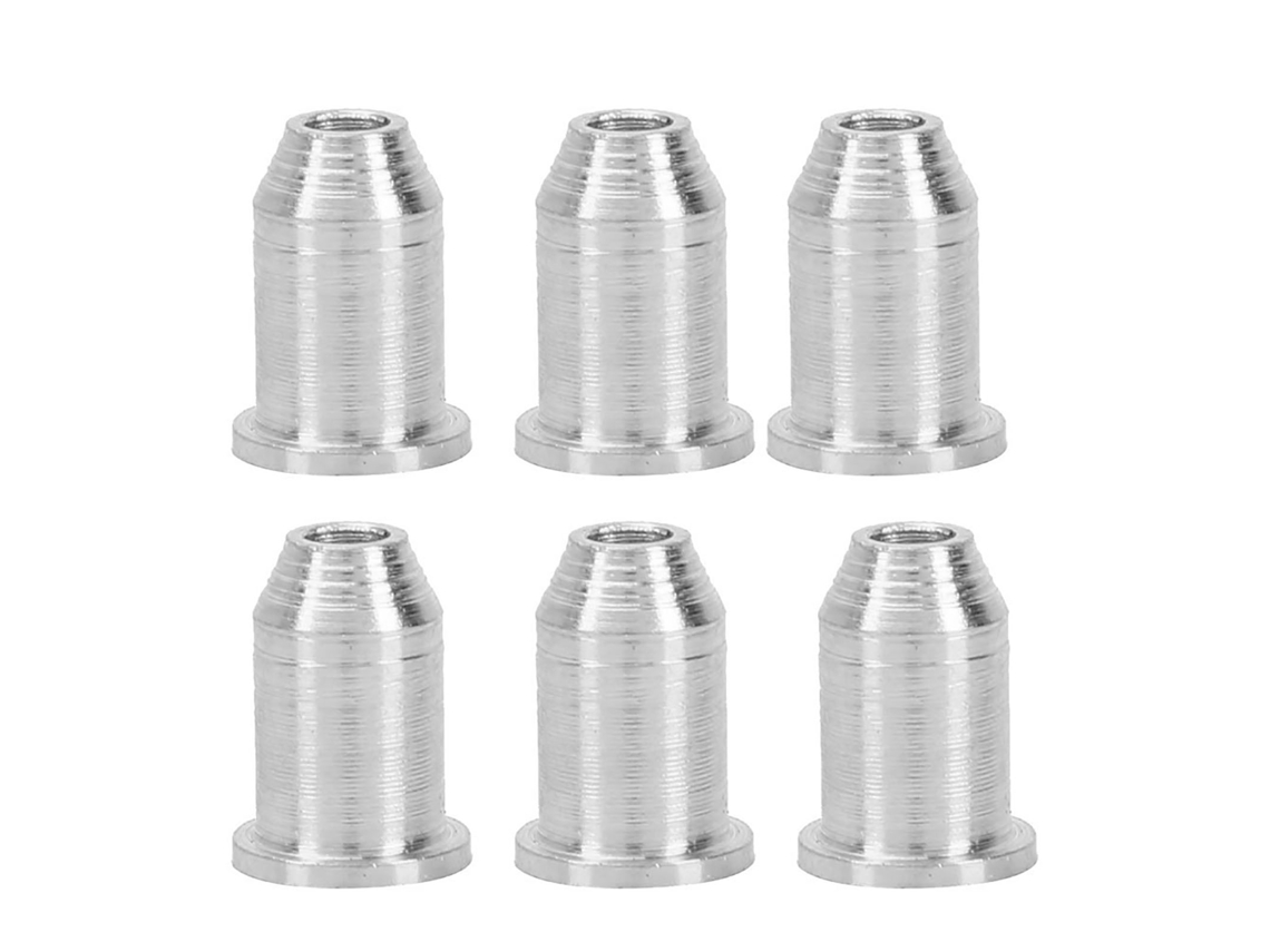 Conjunto de 6 Capas de Ferro para Cordas de Guitarra Elétrica, Acessórios para Instrumentos AQUAFORGE (prata)