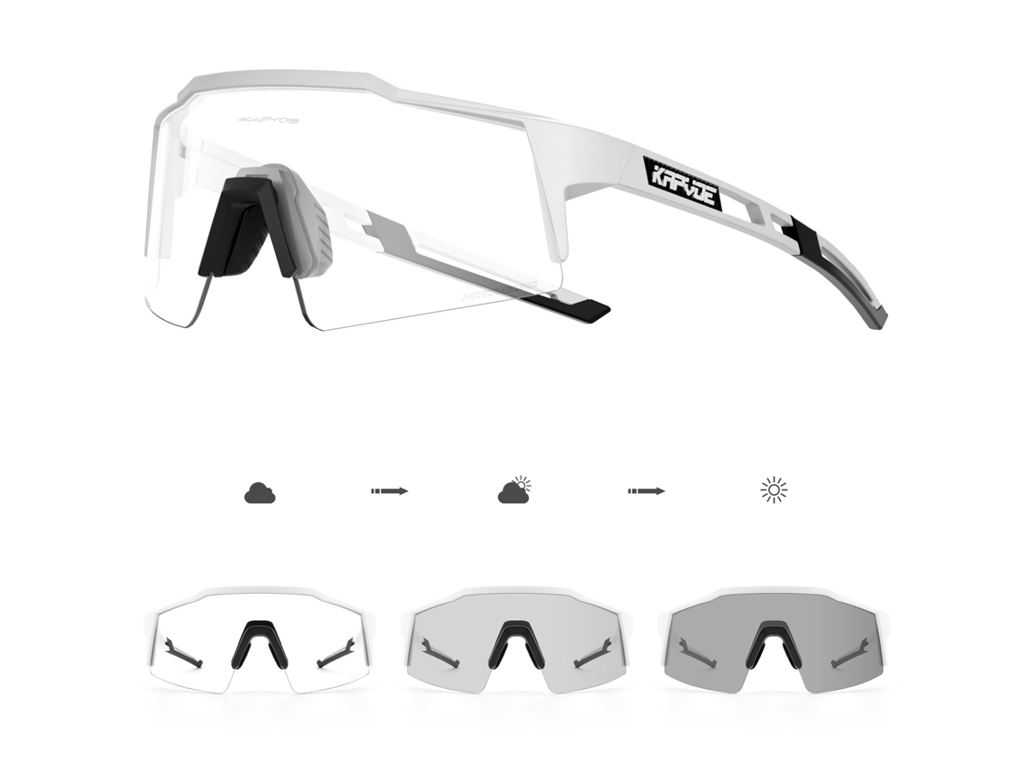 Óculos De Sol Para Ciclismo, Fotocromáticos, Unissex, Estilosos, Com Proteção Uv, À Prova De Vento E Areia, Adequados Para Uso Ao Ar Livre.