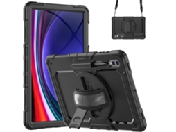 Capa Para Tablet Lurelia, Compatível Com Samsung Tab S9ultra 14.6 X910/916b/918u/s8ultra, Preto, Pc, Dobrável Com Suporte, Suporte Giratório