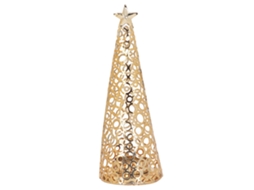 Base De Alumínio Natal Laxiscreed Com Acabamento Dourado Para Decoração Festiva