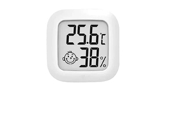 Higrômetro Digital Lcd - Mini Medidor Eletrônico De Temperatura E Umidade Para Casa E Quarto De Bebê Branco Ho
