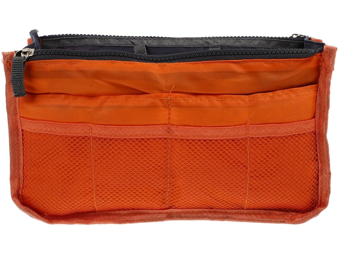 Doublure De Sac À Compartiments Multiples, Capacité, Nylon, Orange