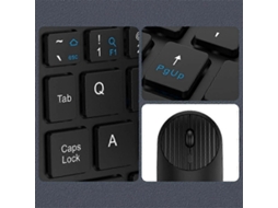 Conjunto De Teclado E Mouse Sem Fio Bluetooth 2.4g Com Carregamento Tipo C, Compatível Com Celulares E Tablets, Teclado Dobrável A Nostalgia88