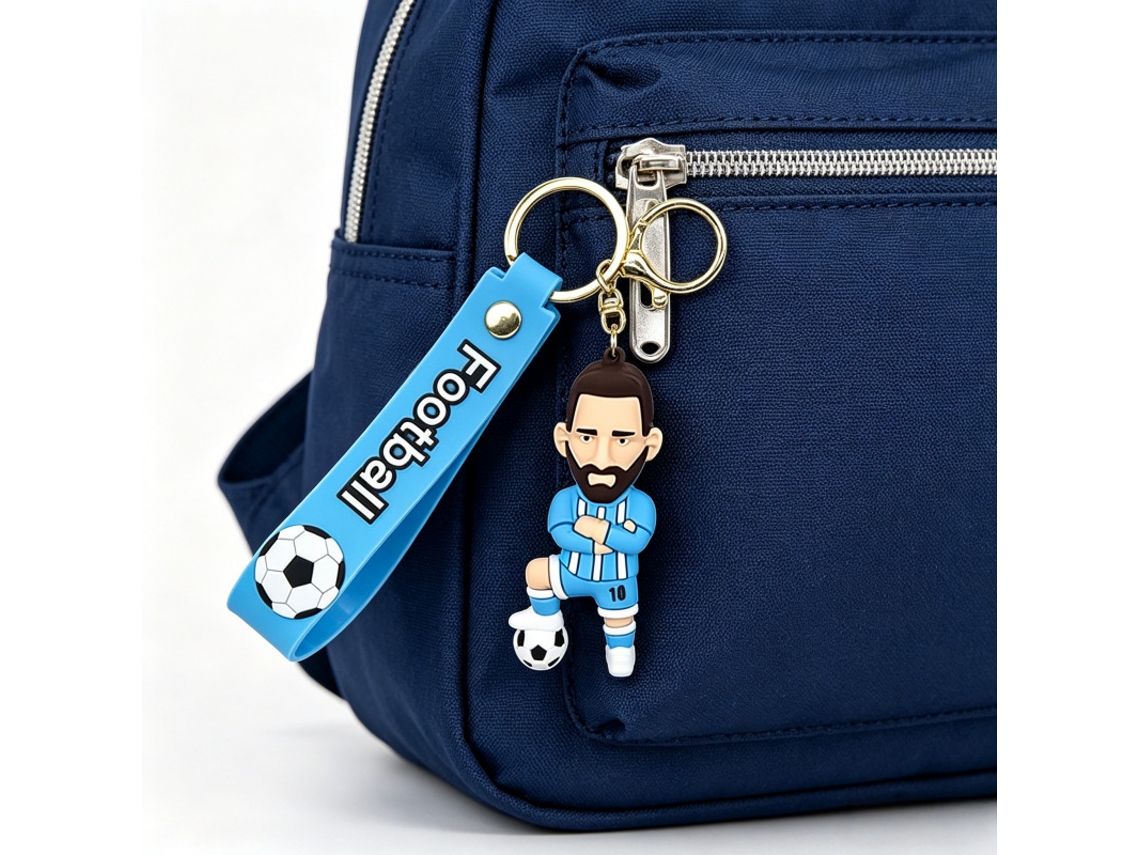 Chaveiro jogador futebol número 10 Argentina, Copa do Mundo 2026, colecionável, silicone, presente STELASPLEN