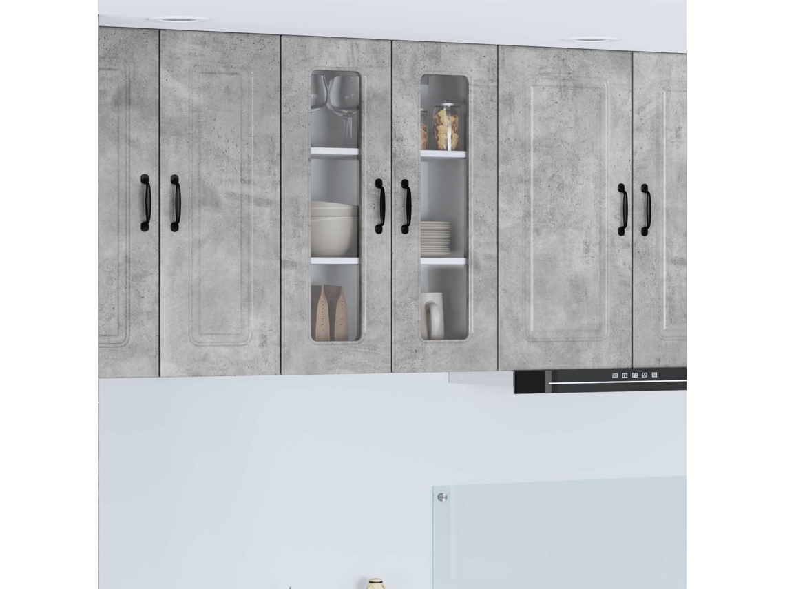 Vidaxl Painel De Lava-louça Kalmar Cinzento 60 X 31 X 80 Cm