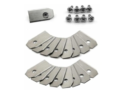 Lâmina De Titânio Para Cortador De Grama Husqvarna Automower,gardena,meec Silver 30 Unidades Btforus