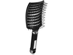 Escova De Cabelo Curva Ventilada Secagem Rápida Desembaraçadora Com Cerdas Javali Para Homens E Mulheres Cabelos