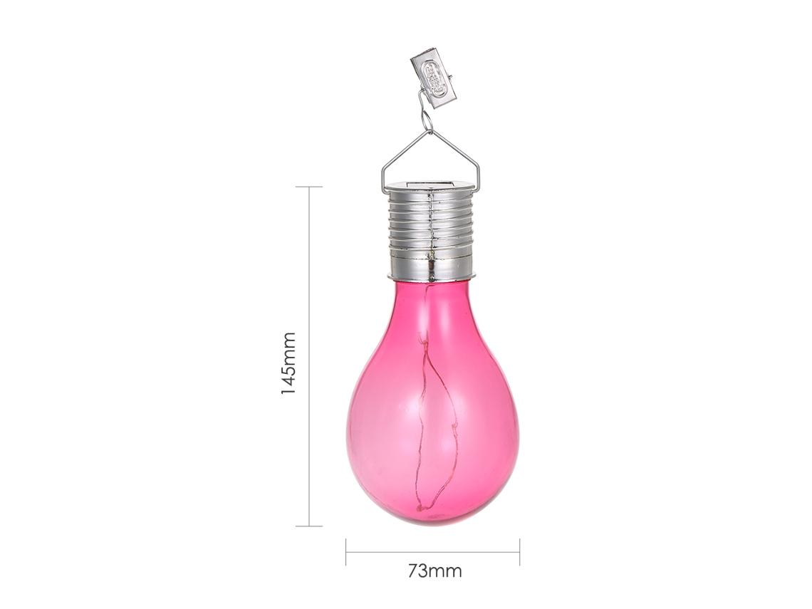 Lâmpada solar LED pendente clip IP44 resistente à água luz branca quente para decoração jardim natal | S/MARCA