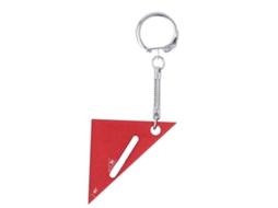 Règua Triangular YURU Alumínio com Ângulos 90 45 30 Graus para Carpintaria | S/MARCA