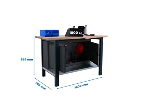 Simonwork Bt6l Pro Laminate Cabinet 1800 Bancada De Trabalho Antracite Com Parafusos