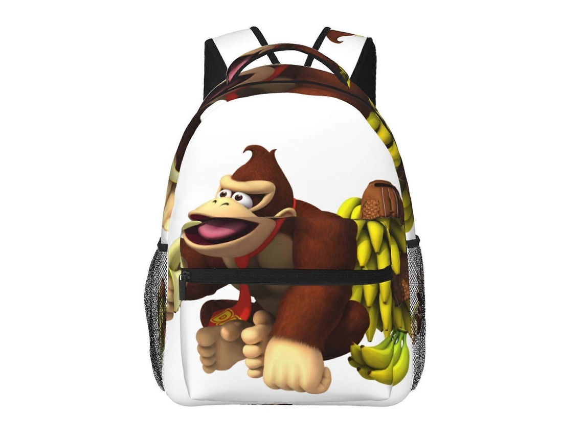 Mochila De Estudante Donkey Kong J31, Durável E Leve, Com Alça De Ombro Impermeável E Respirável N31 Olysi Shop