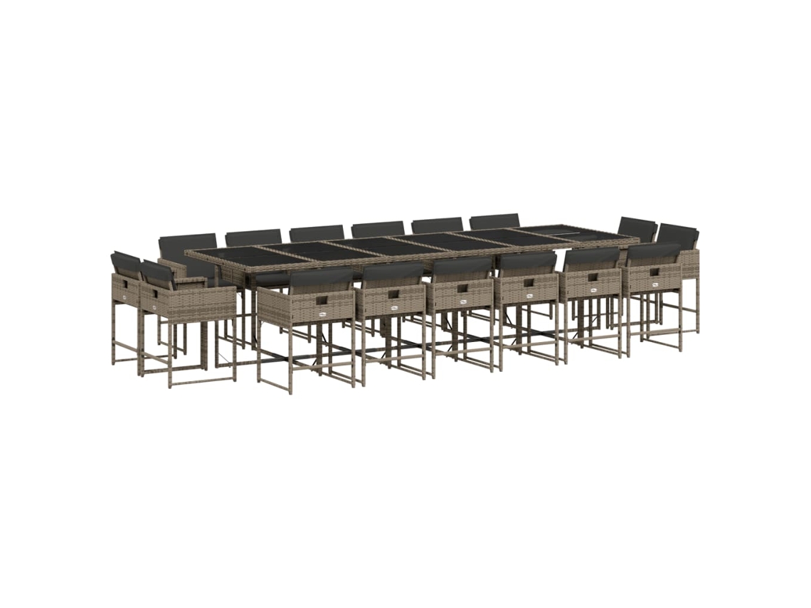 Garden Dining Set, Garden Dining Sets Vidaxl Cinzeto Rattan / Vime (n/a)