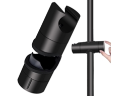 Lurelia Suporte Barra Para Chuveiro Abs Preto G1/2 Ajustável Universal