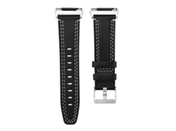 Pulseira de Substituição para Smartwatch EOOCOO compatível com Fitbit Ionic em aço inox e couro