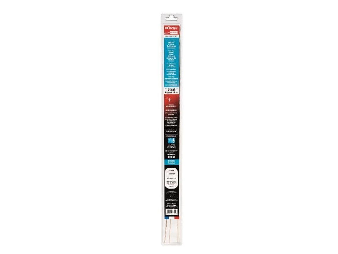 Haste de Solda Express Atg Gás Especial Prata 34% Ø 2 Mm X L500 Mm Blister de 3 Hastes Ge334Ge NO NAME