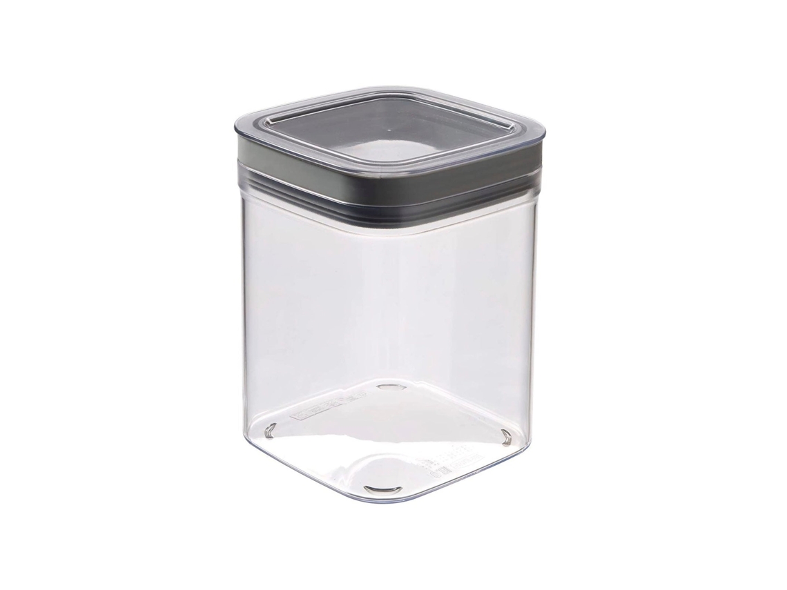 Jarro Hermético CURVER Dry Cube (1.8L - Cinzento - 11.8 x 11.8 x 19.7 - Resina)