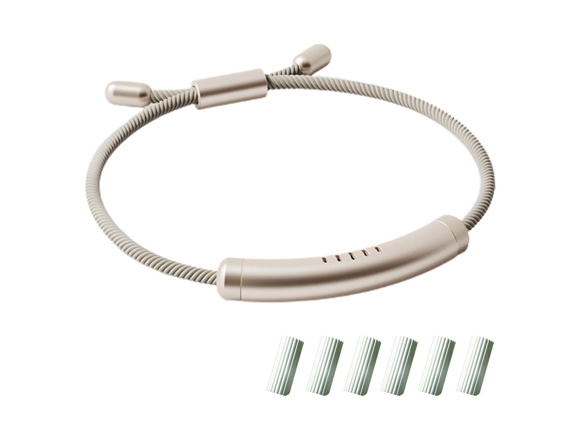 Pulseira Deterrente Ajustável Com 6 Bastões De Óleo Essencial Para Crianças E Adultos, Indoors E Outdoors