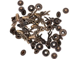 Conjunto com 10 Botões de Pressão Retrô em Formato Veado, Feitos Liga Zinco Bronze Base. CHABERLU