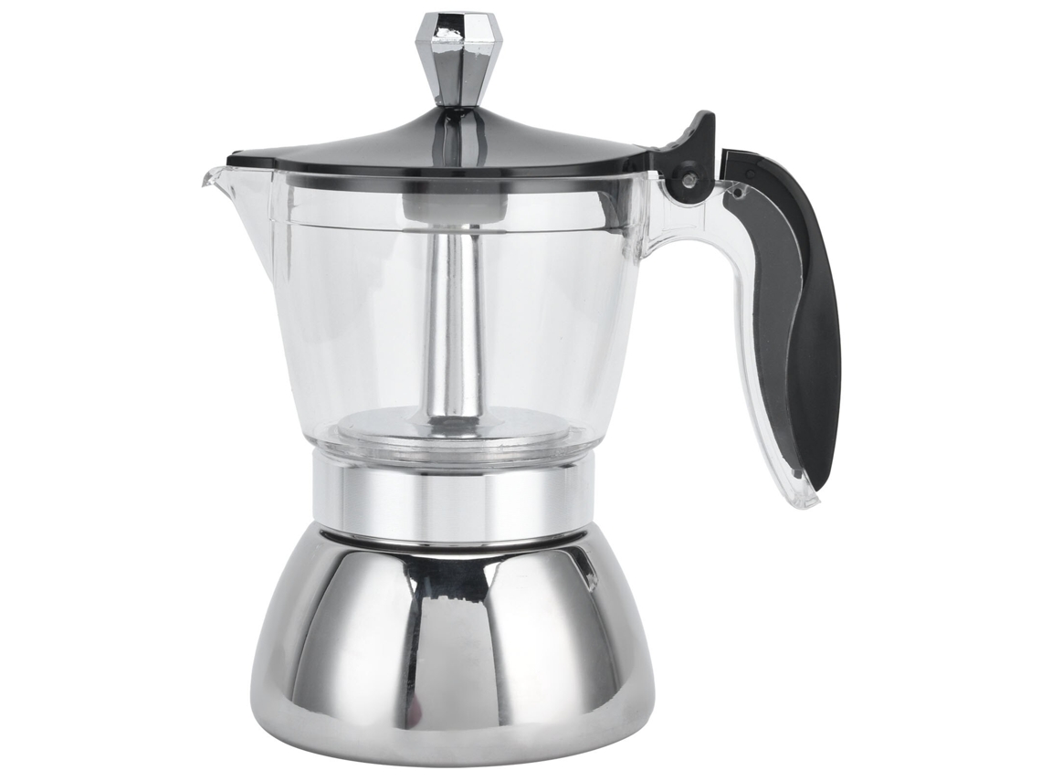 Moka Pot Home Brewing Coffee Pote Italiano Ochagonal Cafeteira Conjunto de Aço Anterior para Cafeteira Capacit Café Potes de Café