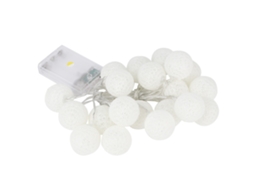Laxiscreed Luz De Natal Com 20 Bolas De Algodão, 2,3m, Iluminação Decorativa Para Festas